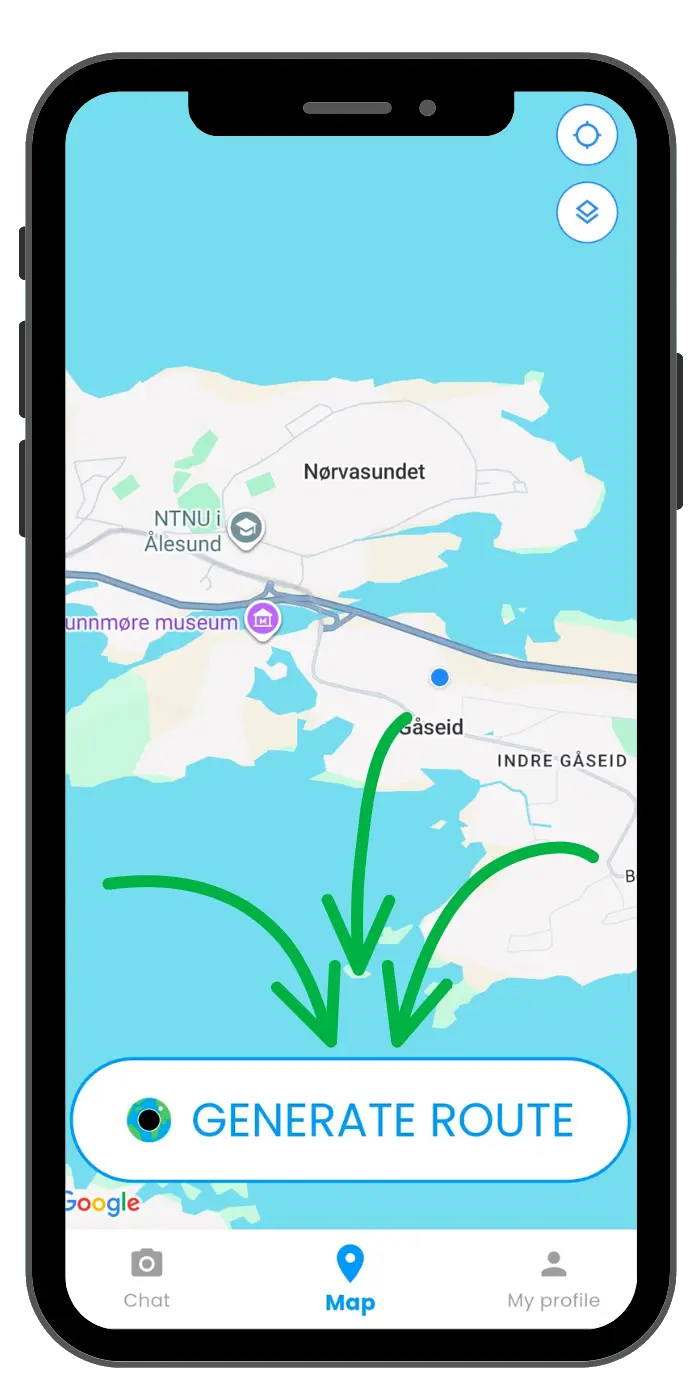 Tourist Guide AI generate route